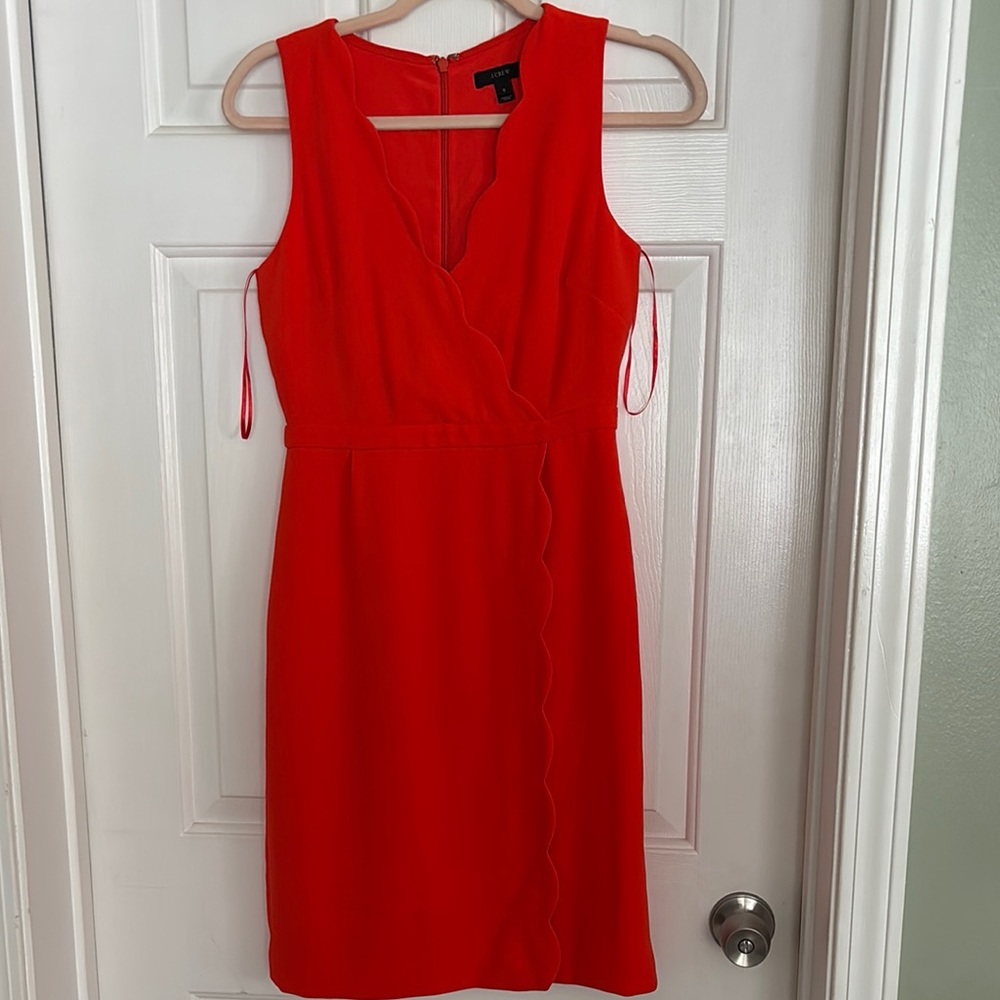 J Crew Elegant orange Sleeveless Dress